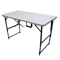 Mesa Plastica Plegable Blanco