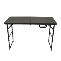 Mesa Plastica Plegable Color Madera