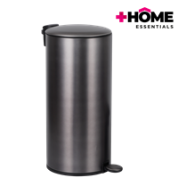Basurero Redondo con Pedal 30 L Gris + Home Essentials