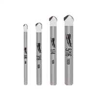 Broca Piedra Azulejo 4 Piezas 1/8" a 5/16" Milwaukee