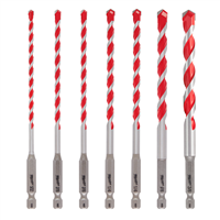 Broca Concreto 7 Piezas 5/32 a 3/8" Milwaukee