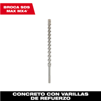 Broca Carburo Sds Max 1 1/8 x 12 x 17" Milwaukee