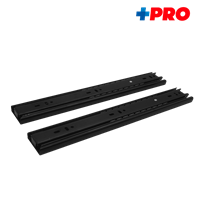 Riel Gaveta Telescopico Negro 18" + Pro