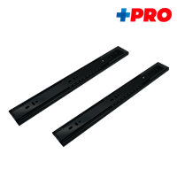 Riel Gaveta Telescopico Negro 16" Cierre Lento + Pro