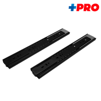 Riel Gaveta Telescopico Push Negro 12" + Pro