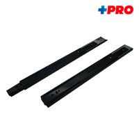 Riel Gaveta Telescopico Push Negro 18" + Pro