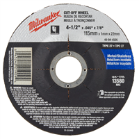 Disco Corte Metal 4 1/2 x 7/8 x 0,045" Milwaukee
