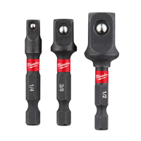 Adaptador Cubo Shockwave 3 Piezas Milwaukee