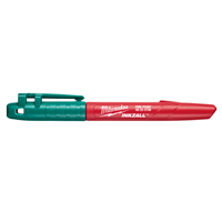 Marcador Punta Fina Verde Inkzall Milwaukee