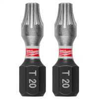 Punta Impacto Torx T20 Shockwave 2 Unidades Milwaukee