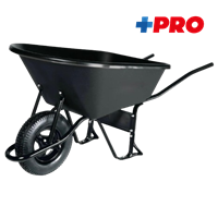 Carretillo Bate Plastica 120 L Rueda Neumatica + Pro