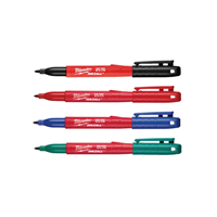 Marcador Punta Fina 4 Colores Milwaukee