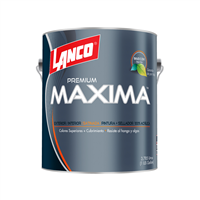 Pintura Maxima Latex Satinada Blanco Galon Lanco