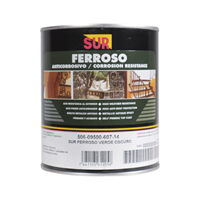Pintura Anticorrosiva Ferroso Verde Oscuro Cuarto Sur