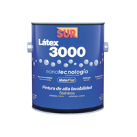 Pintura Latex 3000 Mate Blanco Cuarto Sur