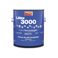 Pintura Latex 3000 Mate Blanco Galon Sur