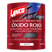 Pintura Anticorrosiva Base Minio Rojo Cuarto Lanco
