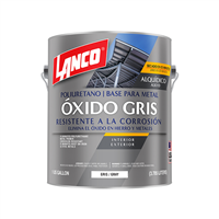 Pintura Anticorrosiva Metal Primer Gris 15 Min Galon Lanco