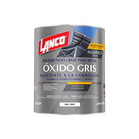 Pintura Anticorrosiva Metal Primer Gris 15 Min Cuarto Lanco