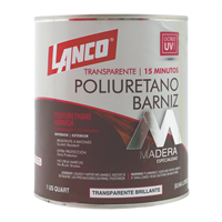 Barniz Poliuretano 15 Min Transparente Cuarto Lanco