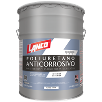 Pintura Anticorrosiva Poliuretano Blanco Cubeta Lanco