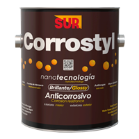 Pintura Anticorrosiva Corrostyl Brillante Negro Galon Sur