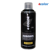 Spray Negro Satinado 96 + Color