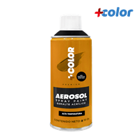 Spray Negro Mate Alta Temperatura 1200°F 10 Onz + Color