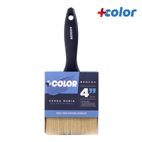 Brocha Profesional 4" Cerda Rubia + Color