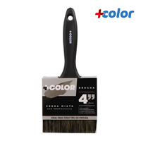 Brocha Profesional 4" Cerda Gris + Color