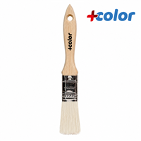 Brocha Profesional Mango Madera Cerda Blanca 1" + Color