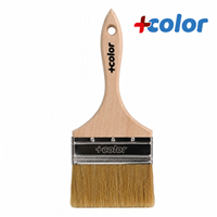 Brocha Economica Mango Madera 4" + Color
