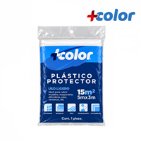 Plastico Protector Uso Ligero 15 m2 + Color