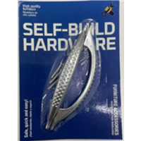 Tiradera Puntos Plastica Plateada 96 mm 2 Unidades Decosteel