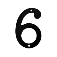 Numero Casa 4" 6 Negro Best Value