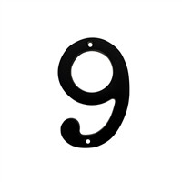 Numero Casa 4" 9 Negro Best Value
