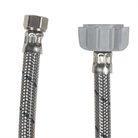 Tubo Abasto Fregadero Metal 3/8 X 1/2" X 55 cm Coflex