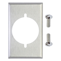 Placa Rectangular Toma 220 V Metalica Eagle