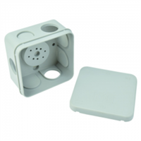 Caja Estanca Con Conos 7 Entradas 80 X 80 X 50 mm Eagle