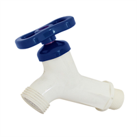 Llave Chorro Pvc 1/2" Griferi Premium Inserto Metalico