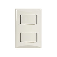 Apagador Linea Plata Doble Marfil Eagle