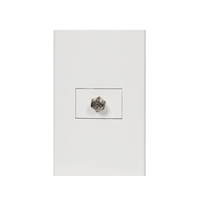 Toma Tv Con Placa Blanco T&J Eagle