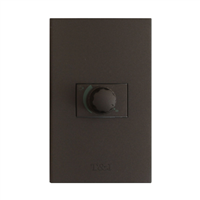 Dimmer 200W Con Placa Negro Rojizo T&J Eagle