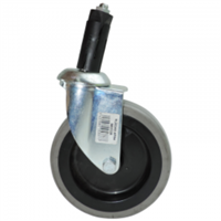 Rueda Giratoria Gris Para Pin 125 X 30 mm 80 Kg Arsa