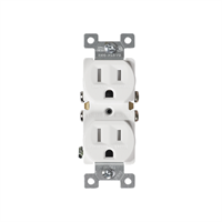 Toma Corriente Doble Tamper Blanco 110 V Empotrar 15A Eagle