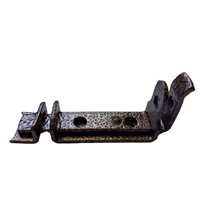 Picaporte Platina Soldable #5 4 1/2" Bronce Gofrado Grossor