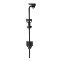 Picaporte Al Piso Soldable Plata 20" Grossor