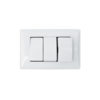 Apagador Linea Plata Triple Blanco Eagle