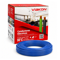 Cable Thhn #12 Azul Caja 100 m Viakon