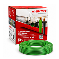 Cable Thhn #12 Verde Caja 100 m Viakon